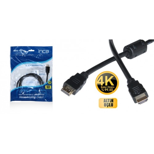 Inca  IHS-03 Ultra HD 4K 3M HDMI Kablo
